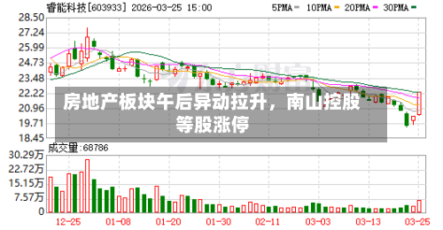房地产板块午后异动拉升，南山控股等股涨停