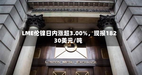 LME伦镍日内涨超3.00%，现报18230美元/吨