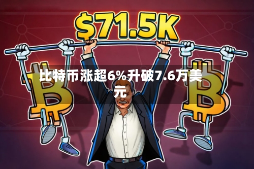 比特币涨超6%升破7.6万美元