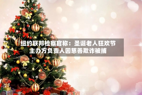 纽约联邦检察官称：圣诞老人狂欢节主办方负责人因慈善欺诈被捕