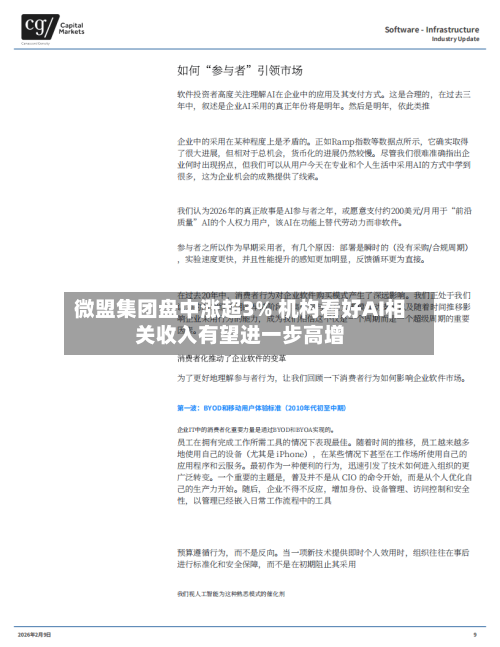 微盟集团盘中涨超3% 机构看好AI相关收入有望进一步高增-第2张图片