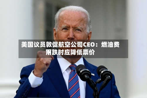 美国议员敦促航空公司CEO：燃油费用下跌时应降低票价