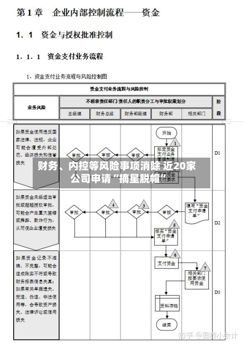 财务、内控等风险事项消除 近20家公司申请“摘星脱帽”-第2张图片