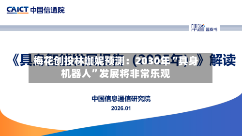 梅花创投林珈妮预测：2030年“具身机器人”发展将非常乐观-第2张图片