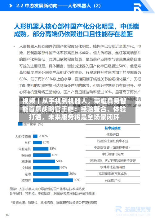 视频｜从手机到机器人	，荣耀具身智能首席战略官王皑：经验整合、体验打通，未来服务将是全场景闭环-第1张图片