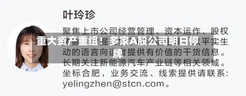 重大资产重组！多家A股公司明日停牌-第2张图片