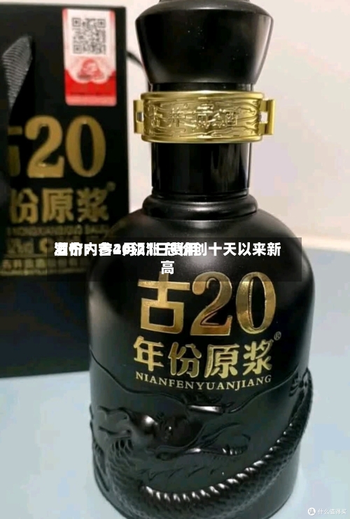 酒价内参4月21日费用发布：古20领涨 总价创十天以来新高