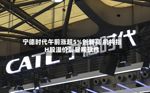 宁德时代午前涨超5%创新高 机构指H股溢价彰显稀缺性