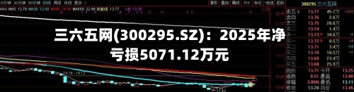 三六五网(300295.SZ)：2025年净亏损5071.12万元-第1张图片