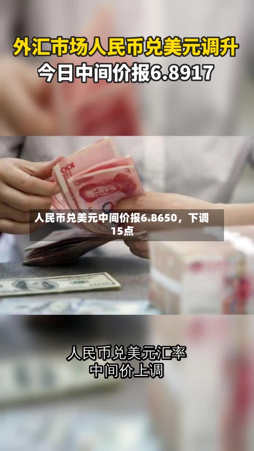 人民币兑美元中间价报6.8650，下调15点-第2张图片