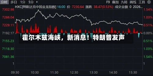 霍尔木兹海峡，新消息！特朗普发声-第1张图片