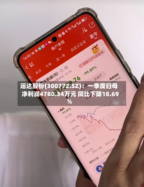 运达股份(300772.SZ)：一季度归母净利润4780.34万元 同比下降18.69%