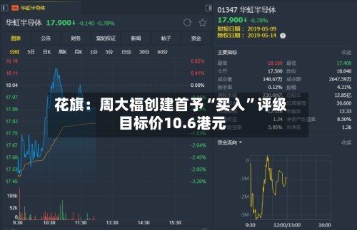 花旗：周大福创建首予“买入”评级 目标价10.6港元